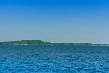 Fototapeta na wymiar Landscape of Kao Samet island with ocean at Rayong Thailand.