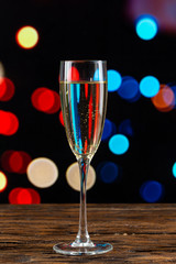 champagne on bokeh background