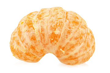 half peeled mandarin
