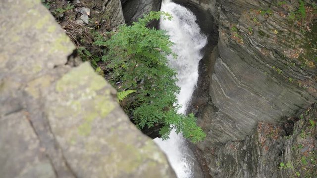 Watkins Glen State Park Revealing water flowing through natural gorge 06