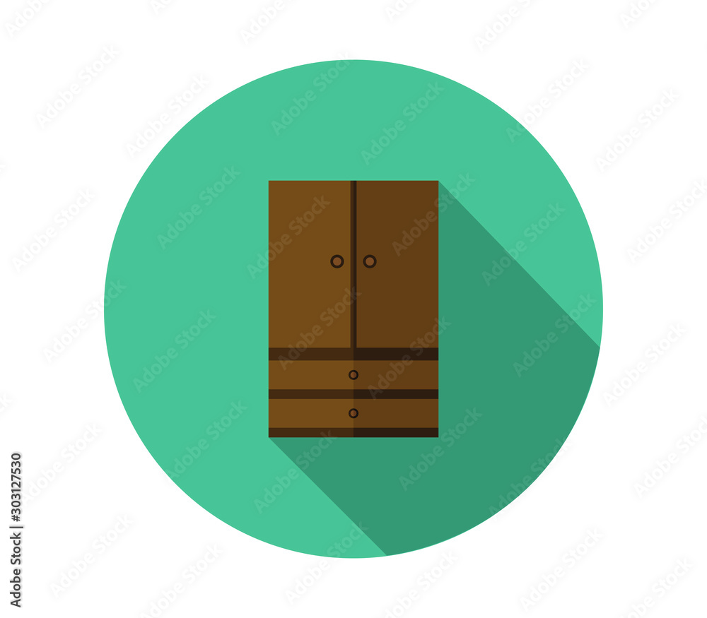 Sticker wardrobe icon