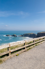 Fototapeta na wymiar Cliffs in Norther Ireland Causeway coastal route