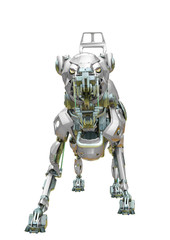 cyber dog ready to defend