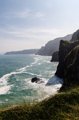 Cliffs in Norther Ireland Causeway coastal route