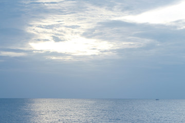 Sunset on the beach in Thailand