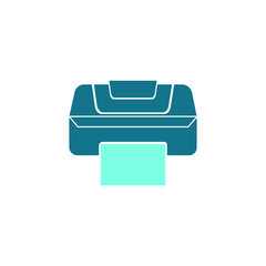 printer icon vector illustration logo template