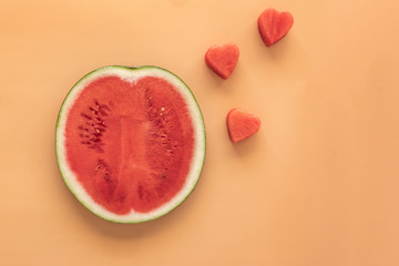 Naklejka na ściany i meble slice of watermelon