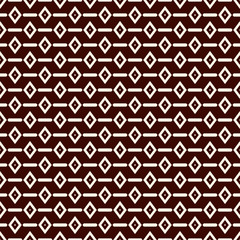Ethnic and tribal seamless pattern with rhombuses and lines. Diamonds motif. Repeated geometric figures background