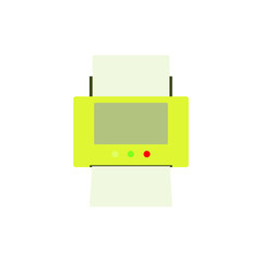 printer icon vector illustration logo template