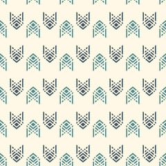 Seamless pattern with arrow fletching. Repeated chevrons wallpaper. Tribal and ethnic motif. Native americans ornament