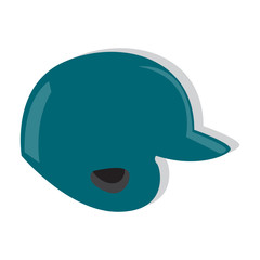 Isolated baseball helmet. Softball play - Vector illustration