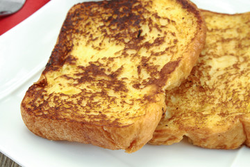 slice of french toast on a plate