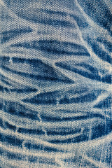 Naklejka na ściany i meble Blue denim jeans texture background
