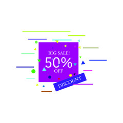 Sale discount icons. Special offer price signs. Speech bubbles or chat symbols. Colored elements. Vector