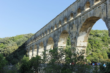 Acueducto romano. Pont du gard (Francia).