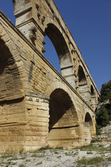 Acueducto romano. Pont du gard (Francia).