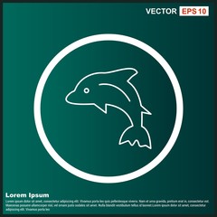 Obraz premium Dolphin icon for your project