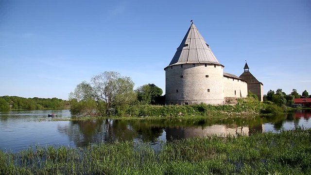 Staraya Ladoga fortress in the village of Staraya Ladoga. Leningrad region, Russia
