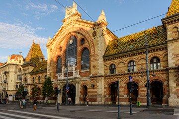 Obraz premium Budapest, Ungheria, mercato centrale coperto