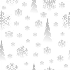 Naklejka na ściany i meble Vector winter pattern with Christmas trees