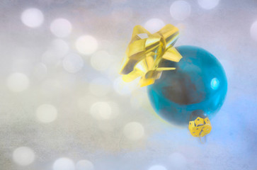 Holiday Ornament with Bow Illustration