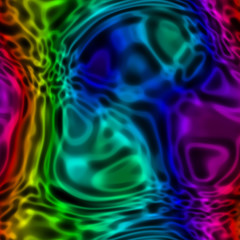 Cosmic plasma seamless backround, energy waves and bubles of very bright colors from deep universe, ultra high resolution texture. Abstract rendered pattern, New galaxy birth from glowing nebula gas