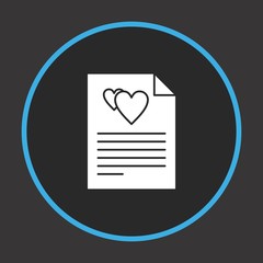 Heart Document icon for your project