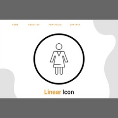  woman icon for your project