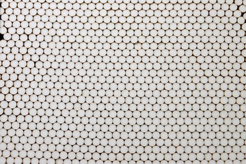 cigarette filters Empty cigarette paper top view Several white cigarettes (tubes) with yellow filters