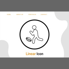 Rugby Player icon for your project