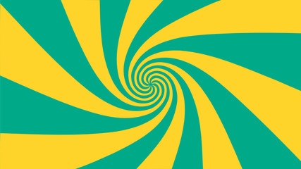 Vector - Yellow and green abstract vortex background.Bursting,Radial,radiating pattern