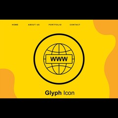 Fototapeta premium World Wide Web icon for your project