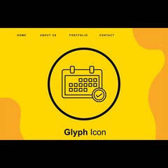 Obraz premium Chek Calender icon for your project