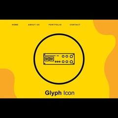 Obraz premium Audio Card icon for your project