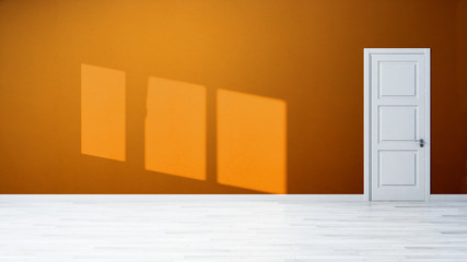 large luxury modern bright interiors with mock up poster frame illustration 3D rendering