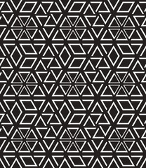 modern intricate black and white geometric seamless pattern tile with elegant hexagonal design for backgrounds, wallpaper, backdrop, textile, fabric, cover, print, poster and banner design template.