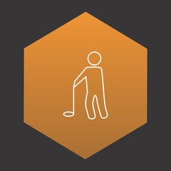 Golf Player icon for your project