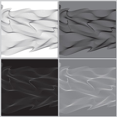 Abstract linear gray Backgrounds set