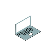 laptop vector, icon or symbol.