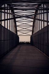 Bridge over the freeway in Cleveland, Ohio