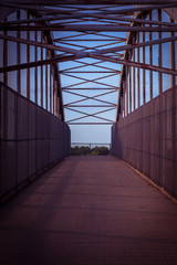 Bridge over the freeway in Cleveland, Ohio