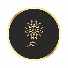 Fototapeta premium Sun Flower icon for your project