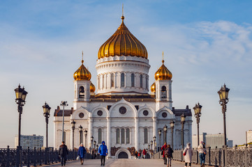 Fototapeta premium Cathedral of Christ the Saviour in Moscow, Russia