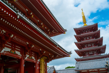 Fototapeta na wymiar image of Sensoji temple in Tokyo