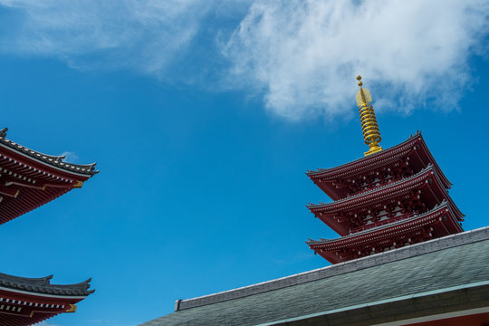  image of Sensoji temple in Tokyo