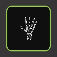  Hand x-ray icon for your project