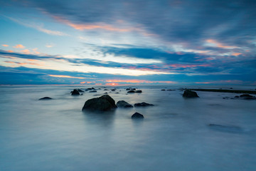 moody seascape along the Dutch coast