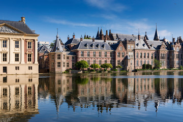 Fototapeta na wymiar Dutch parliament buildings in The Hague