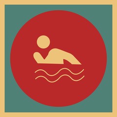 Swimming Person icon for your project