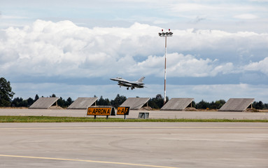 Modern military jet